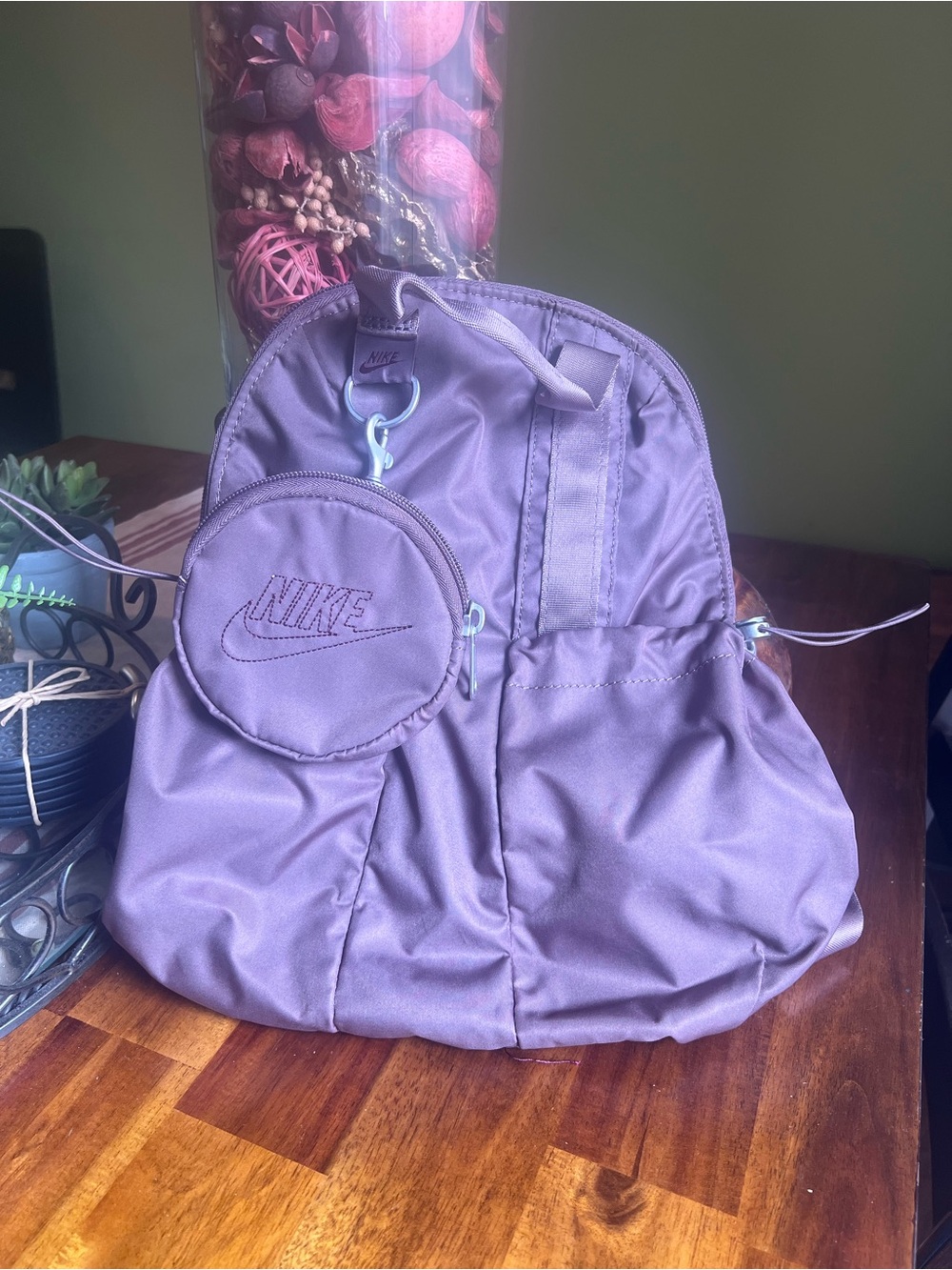 Nike Sportswear Futura Mini Luxe Backpack with Coin pouch (plum/maroon)